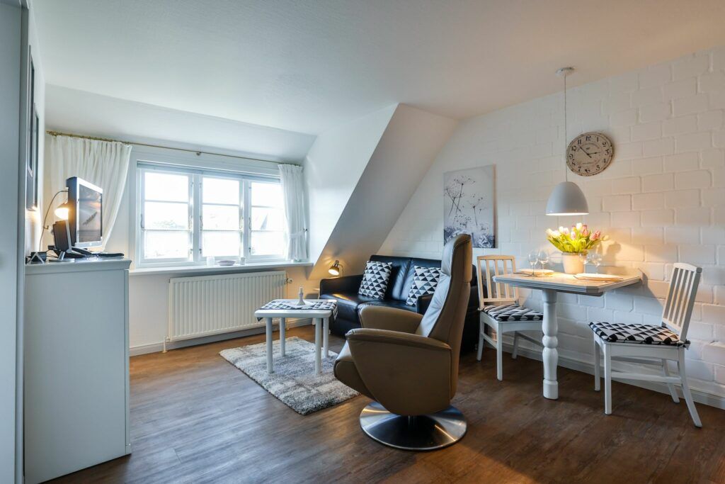 Wohnzimmer in Ferienwohnung Hörnum