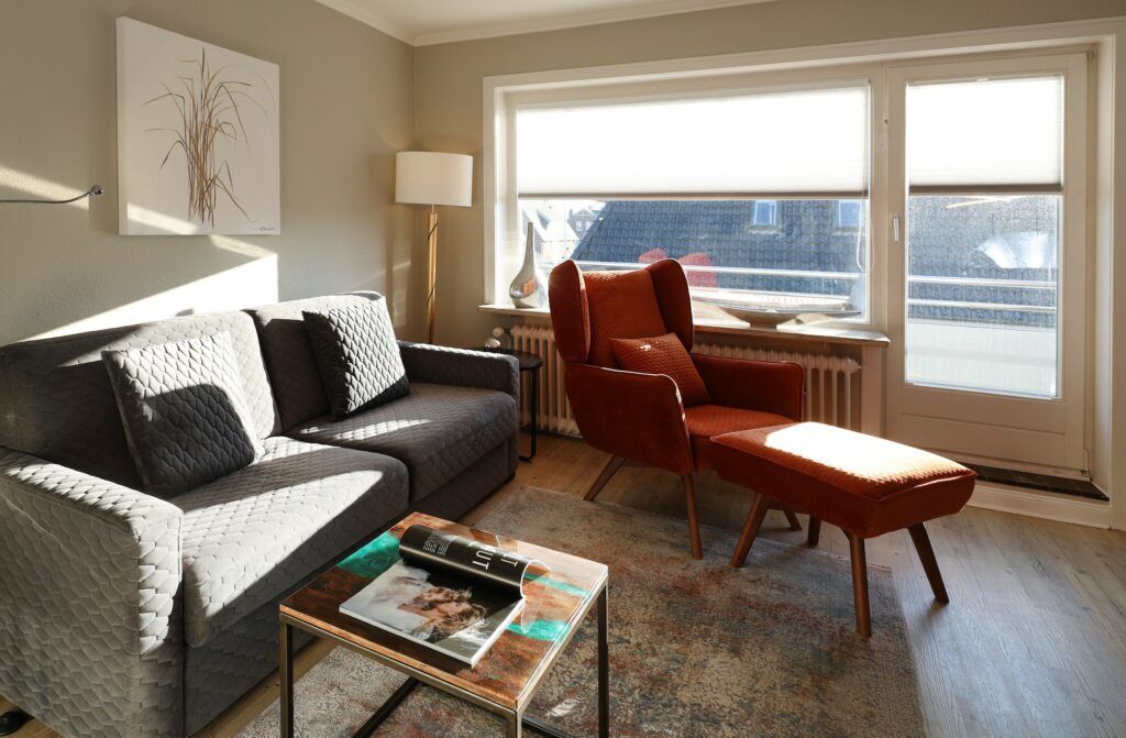 Wohnzimmer in Ferienwohnung Hörnum