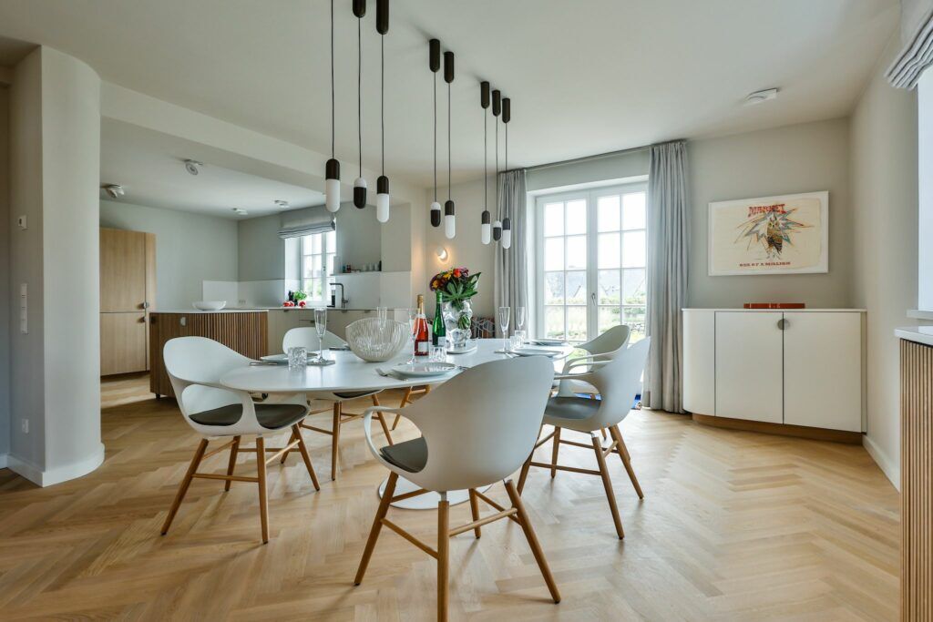 Esstisch in Ferienwohnung Hörnum
